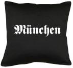 München Schrift Kissen mit Füllung 40x40cm 