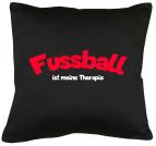 Fussball ist meine Therapie Kissen mit Füllung 40x40cm 