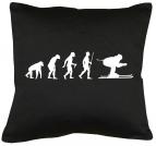 Evolution Skifahrer Kissen mit Füllung 40x40cm 
