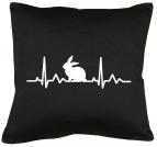 Herzschlag Hase Kissen mit Füllung 40x40cm 