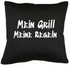 Mein Grill, Meine Regeln Kissen mit Füllung 40x40cm 