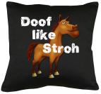 Doof like Stroh Kissen mit Füllung 40x40cm 