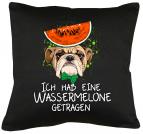 Wassermelone getragen Kissen mit Füllung 40x40cm 