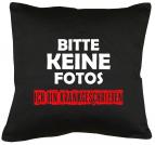 Bitte keine Fotos - bin krankgeschrieben Kissen mit Füllung 40x40cm 