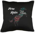 Horse Rider Kissen mit Füllung 40x40cm 
