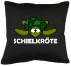 Schielkröte Kissen mit Füllung 40x40cm 