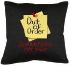 Out of order Kissen mit Füllung 40x40cm 