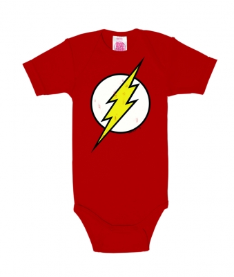 Logoshirt® DC Comics Flash Babystrampler Junge I Kleinkinder Body rot  kurzärmlig I Lizenziertes Originaldesign I Baby-Body hochwertiger  Logo-Print I Schlafstrampler Baumwolle I Vintage Style | | TShirt-People