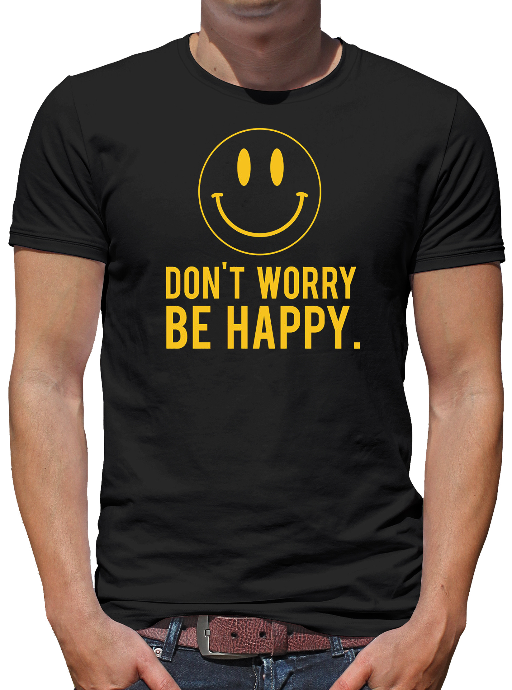 Be Happy T Shirt Smilie Tshirt 