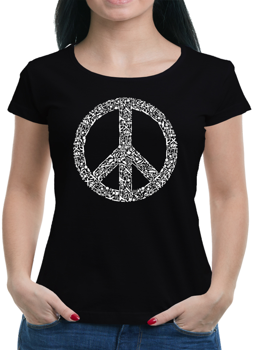 t shirt mit peace zeichen