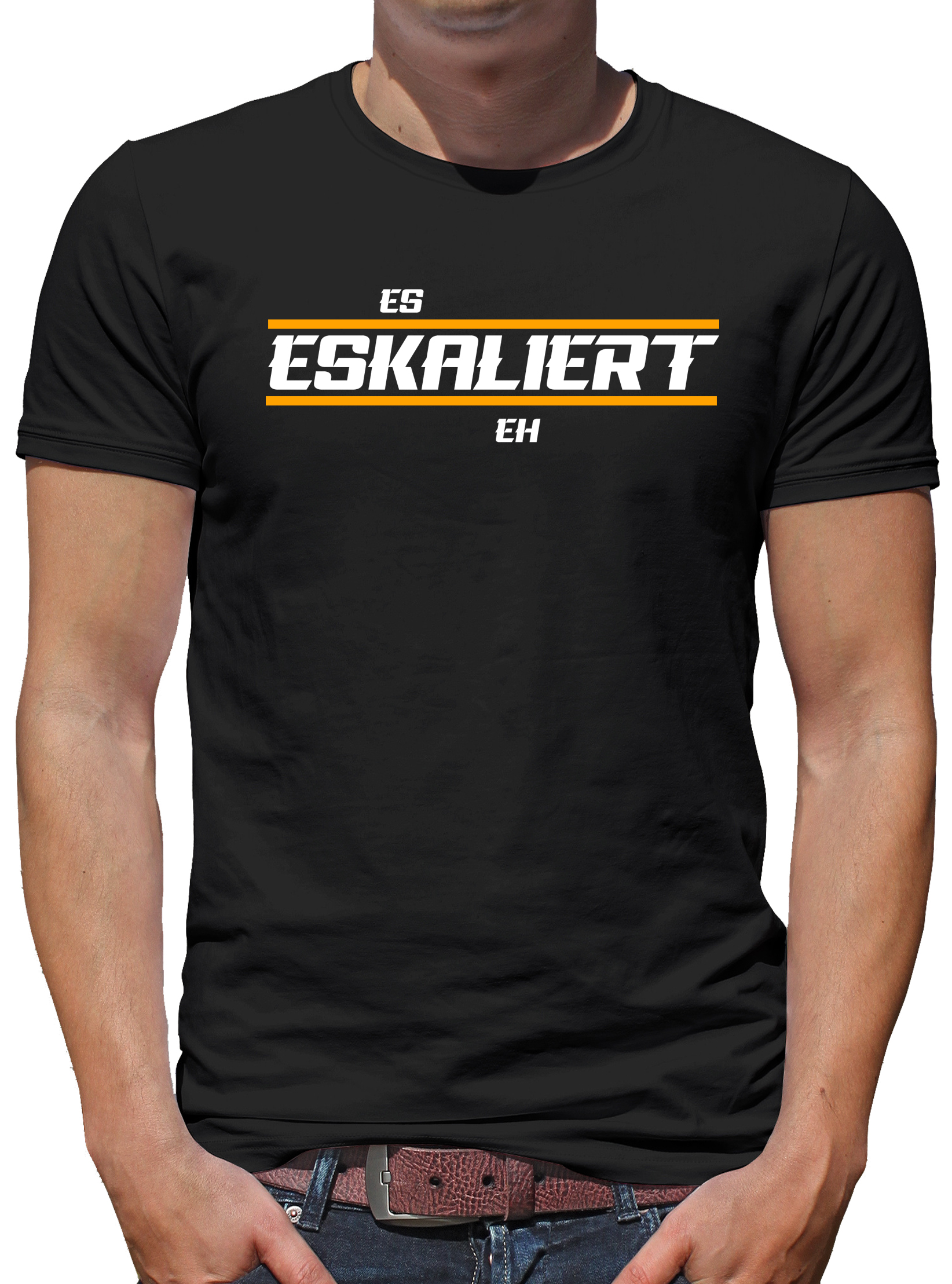 Es eskaliert eh TShirt Fun Lustig Spruch